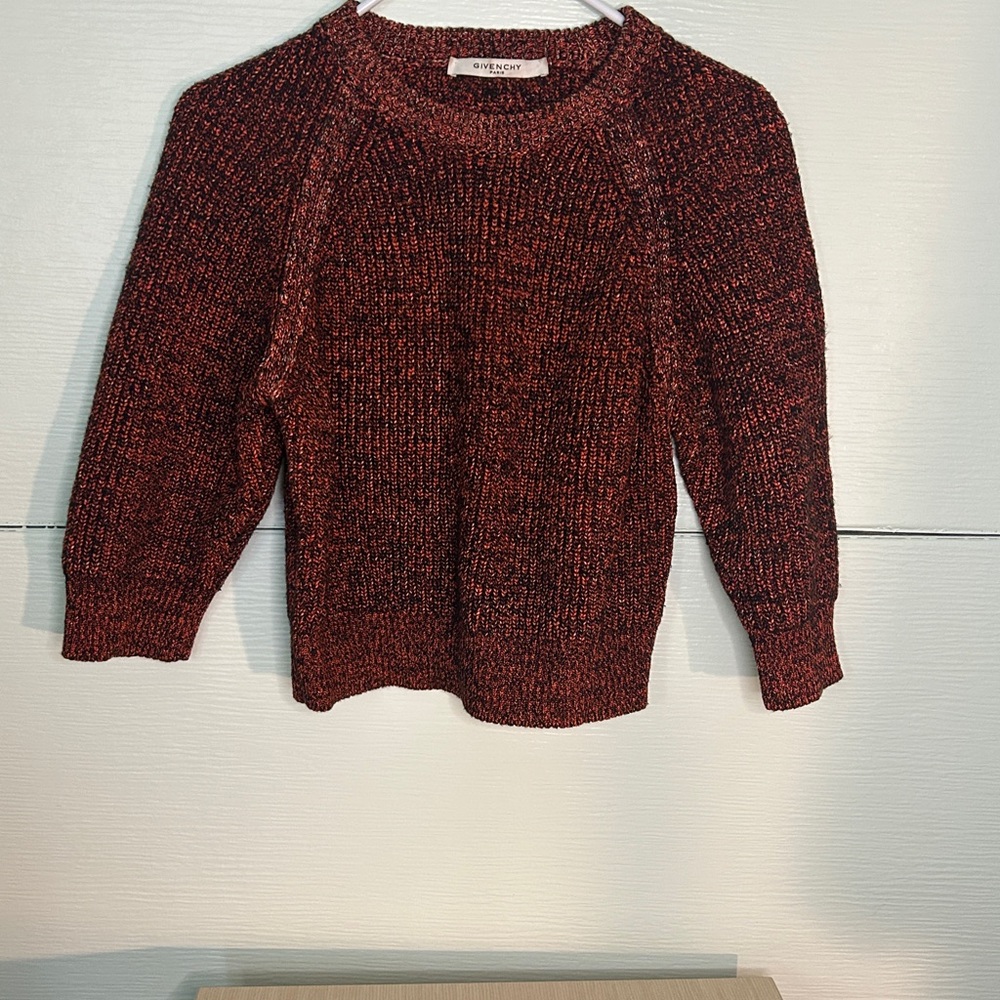Givenchy Women's Marled Orange 🍊 Crewneck Sweater